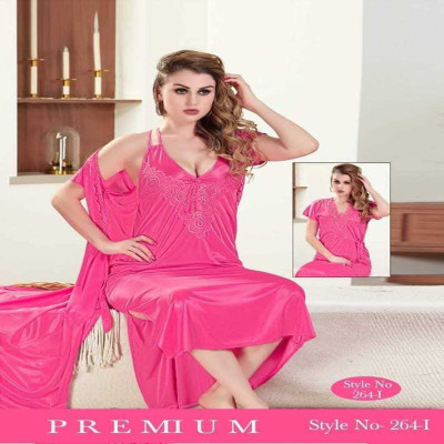 2 Part Premium Quality Nighty (Pink)