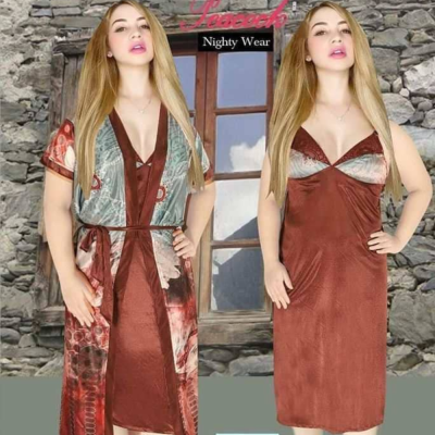 Digital Print 2 Pcs Nighty