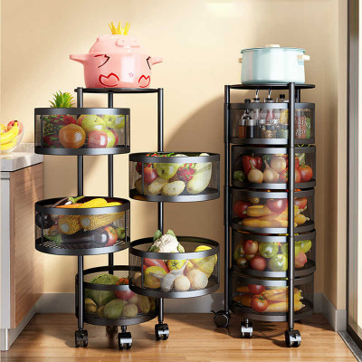 5 Layer Round Shape Kitchen Rack
