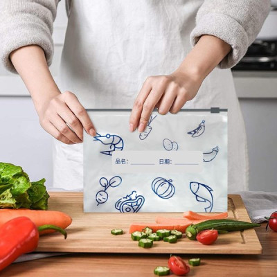 10 Pics Zipper Freezer Safe Bags